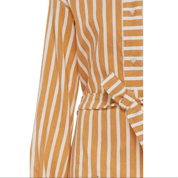 NWT SamsøeSamsøe Amara Belted Collared Shirt Dress - Picture 7 of 12